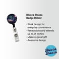 thumbnail image 2 of I'd Rather Be In Outer Space Sci-fi Retractable Reel ID Badge Key Card Name Tag Holder with Clip, 2 of 7