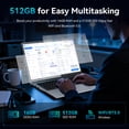 thumbnail image 5 of 15.6" Laptop,16GB RAM 512GB SSD,Windows 11 Pro,Intel Core i3(Up to 3.4GHz),NoteBook Computer,1920 x 1080 FHD 16:9 Display,For Student, 5 of 10