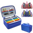 thumbnail image 1 of Estuche cuadrado azul cuatro capas estuche color liso 72 agujeros Ormromra CJWUS-2675, 1 of 8