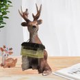 thumbnail image 4 of Resin Deer Exquisite Workmanship Animal Figure Ornamental Lamp Fox Rabbit Hedgehog Desktop Decor for Friends, 4 of 8