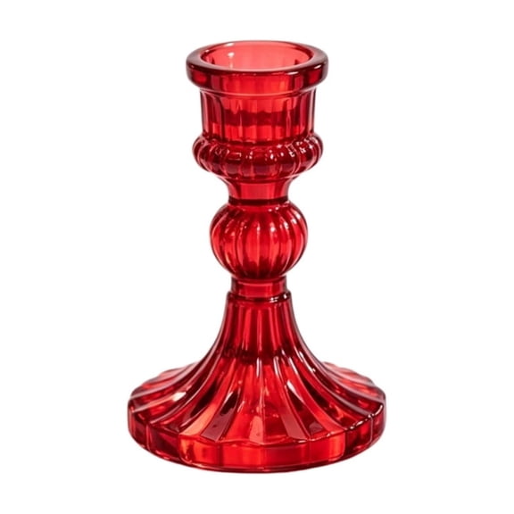 Rysoverian Glass Candle Holder Aromatherapy Candle Stand, Decorative Candle Holder for Candlelight Dinner Table Dining Room Party and Home Decor