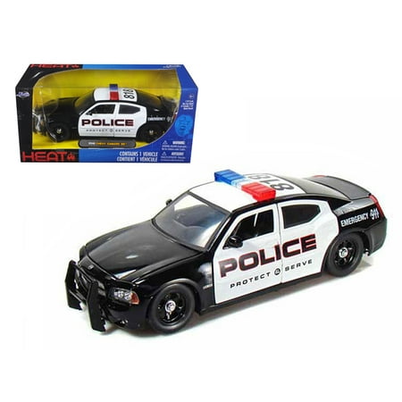 18 Highway 61 Diecast Model - 2006 Dodge Charger R/T Highway Patrol With Stock Wheels 1/24 Diecast Model Car by Jada