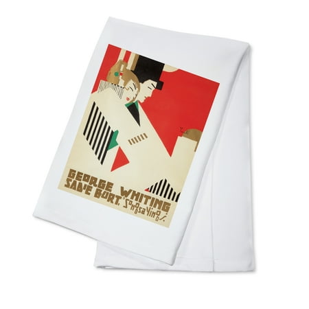 Whiting Tablespoon - George Whiting Vintage Poster (artist: Iannelli, Alfonso) c. 1969 (100% Cotton Kitchen Towel)