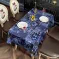 thumbnail image 2 of Pioneer Flower Floral Print Pattern Rectangle Tablecloth 60"x102", Waterproof Polyester Table Cloth, Wipeable Spillproof for Dining Camping Indoor Outdoor, 2 of 6