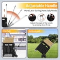 thumbnail image 6 of stusgo  Teacher Carts with Wheels can also Climb Stairs,46L Folding Portable Crate Handcart with Telescopic Handle for Picnics, Parties and Shopping Trips (black), 6 of 8