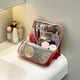 thumbnail image 4 of Neceser de maquillaje con compartimentos | Organizador de artículos de aseo portátil e impermeable para viajes y uso diario, 4 of 7