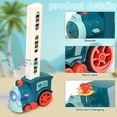 thumbnail image 4 of Hongchun 2022 Upgrade Electric Domino Train Toy Set, Kids Electric Domino Train Set,Electric Domino Train Set with Upgrade 4 Color Domino ,Domino Train Blocks Set (Blue-60 Dominoes), 4 of 5