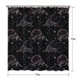 thumbnail image 5 of Gothic Shower Curtain Set - Dark Celestial Moon & Star Print, Mystical Cosmic Bath Decor, Waterproof Polyester 72"Wx72"L, Goth Aesthetic Gift, 5 of 5