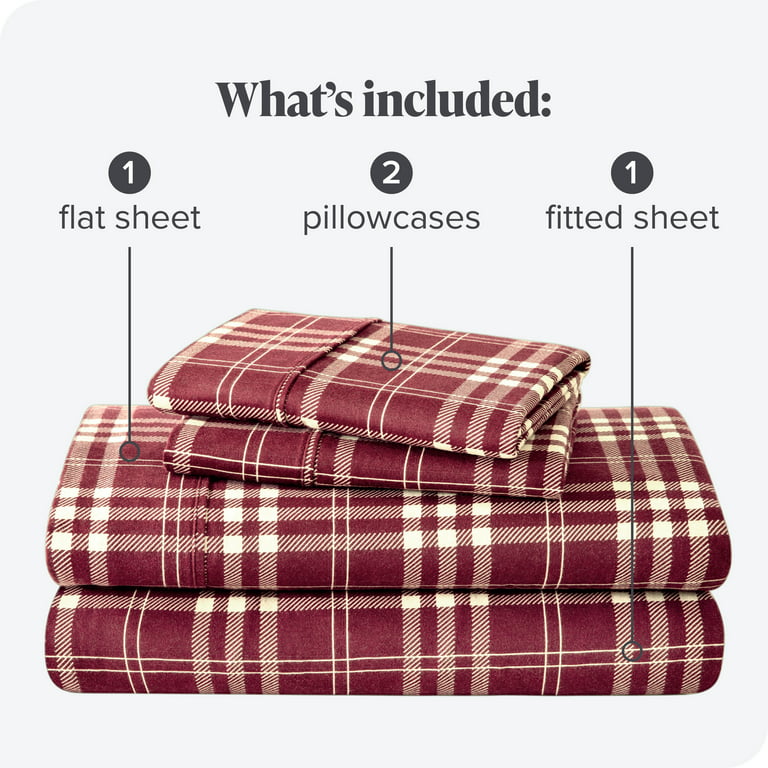 Bare Home Cotton Flannel Fitted Sheet - Twin XL - Sand