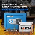 thumbnail image 3 of Caja fuerte Bostra Fireproof con sensor de luz y bolsa ignífuga, 3 of 6