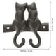 thumbnail image 3 of 1 perchero de pared vintage con forma de animal para ropa (negro), 3 of 7