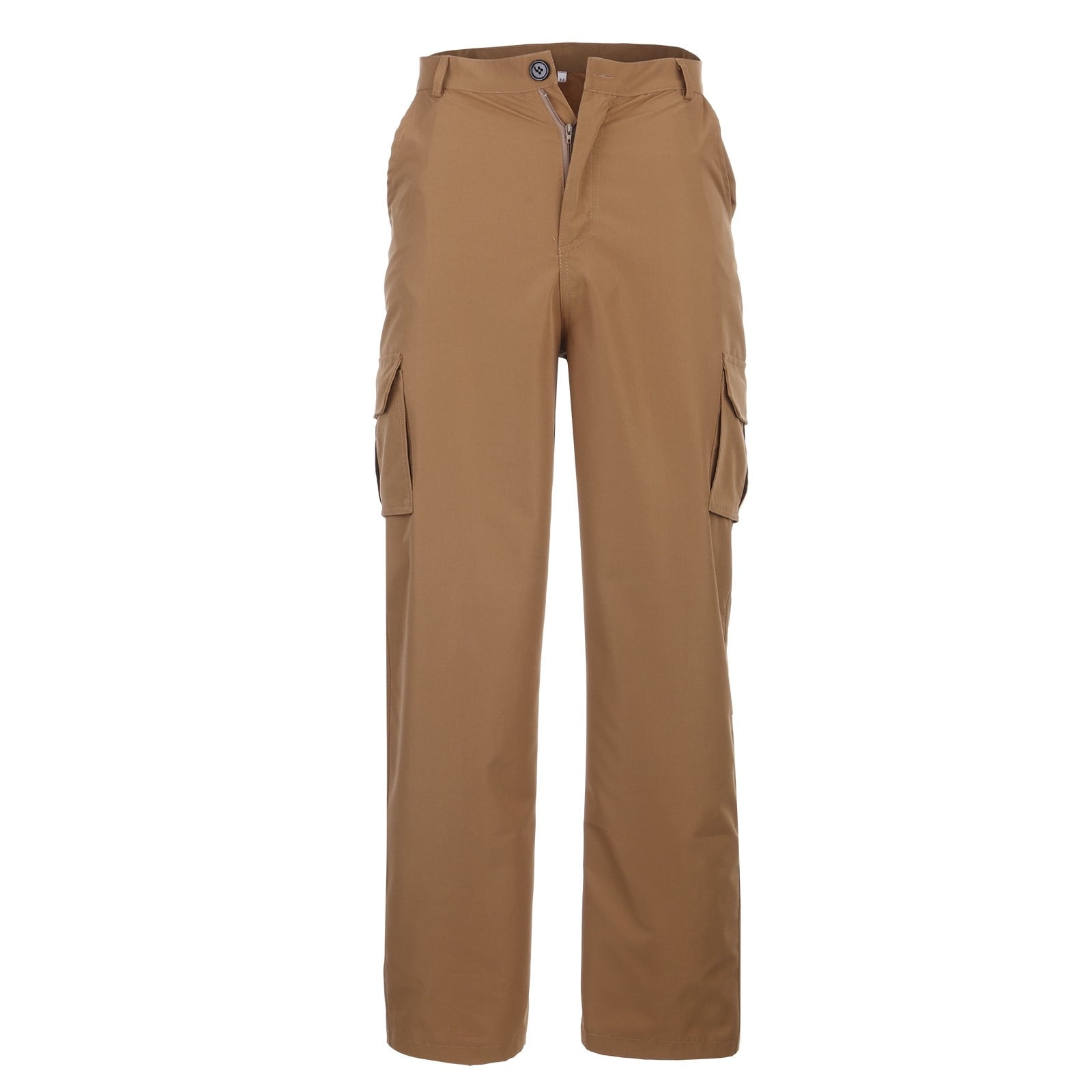 Mens Cargo Pants Cargo Pant With Stretch Solid Khaki L - Walmart.com