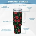 thumbnail image 5 of Bingfone Cherry for 40 Oz Stainless Steel Travel Mug Double Wall Water Coffee Cup for Home,Office, Outdoor Works Great for Ice Drinks and Hot Beverage, 5 of 8