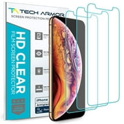 Tech Armor Apple iPhone Xs Max Matte Anti-Glare/Anti-Fingerprint Film Screen Protector [3-Pack] Case-Friendly, Scratch Resistant, 3D Touch Accurate Designed for New 2018 Apple iPhone Xs MAX