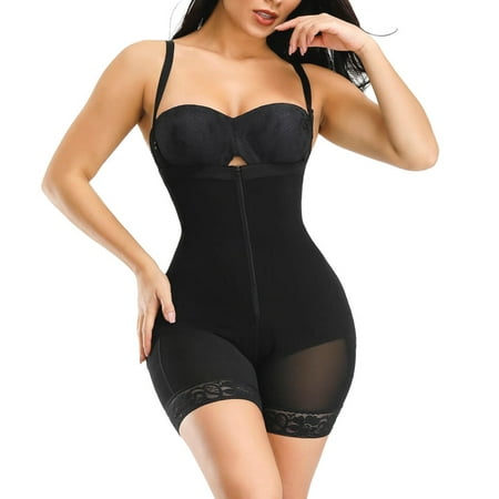 

Women Firm Tummy Compression Bodysuit Shapewear with Butt Lifter XS