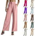 thumbnail image 6 of TrendOFT Womens Wide Leg Dress Pants Pull On Stretchy Work Pants Women High Waisted Business Casual Trousers with Pockets Bronze XXXXL, 6 of 6