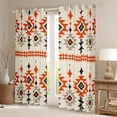 thumbnail image 2 of YST Tribal Aztec Curtains & Drapes Hippie Bohemian Blackout Curtains, Abstract Artwork Curtains Exotic Style Black Out Curtains,Window Drapes Beige Red Grey Black, 2 of 6