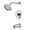 Chrome, variant on Sumerain Shower Faucet Set with Tub Spout, Brushed Gold, Rainfall Shower Head