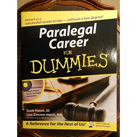 Pre-Owned Paralegal Career for Dummies [With CD-ROM] (Paperback) 0471799564 9780471799566