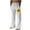 ZZA White, variant on Mens Casual Jog Pants Fashion Solid Color Try Breathable Cotton And Linen Pocket Elastic Waist Large Size Trousers Beige Yoga Pants Lounge Pajama L
