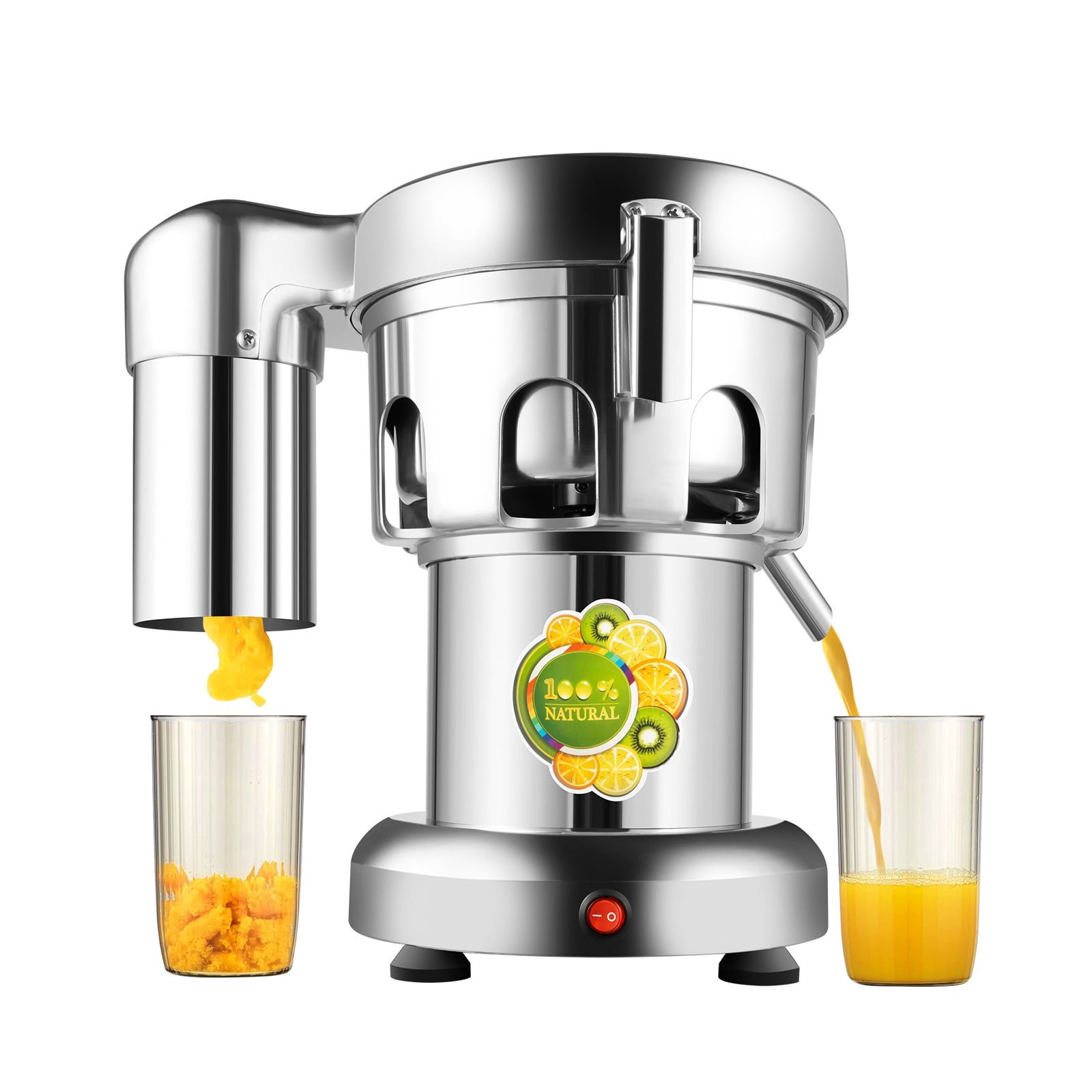 ToppiJoy 110V 370W Commercial Juicer Heavy Duty, Electric Centrifugal Juicer Machine for Fruit Vegetable