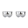 thumbnail image 1 of Langgg Universal Motorcycle Half-face W-shaped Visor Windproof Sun Protection Screen Headgear Accessories Silver 2Set, 1 of 6