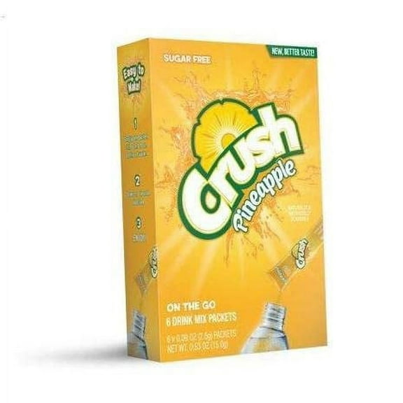 Crush Pineapple Singles To Go Drink Mix, 6 CT (Pack - 6)