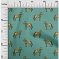 thumbnail image 1 of oneOone Cotton Silk Fabric Horse Block Decor Fabric Printed BTY 42 Inch Wide, 1 of 4