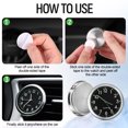 thumbnail image 4 of serony Dashboard Clock For Car Motorcycle And Watch With Easy-to-Read Display Silent Metal Car Clock Black Luminous, 4 of 6