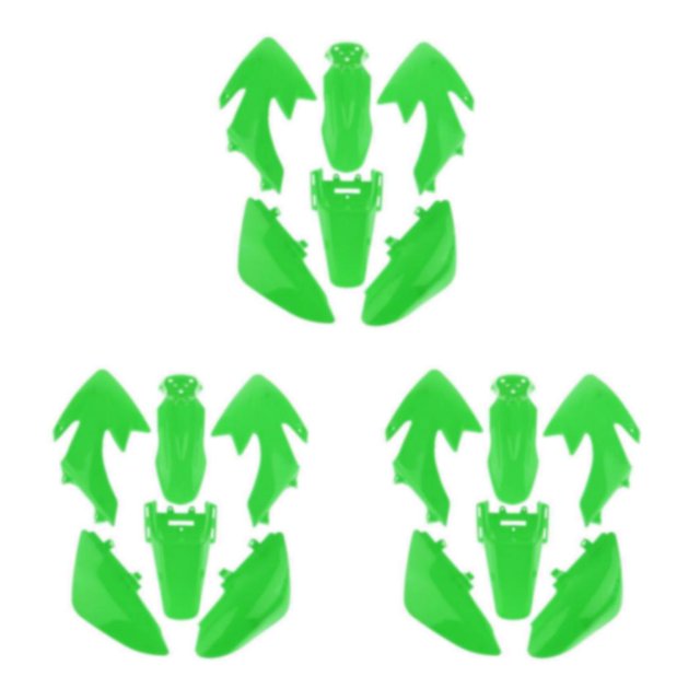 tssuouriy Rugged ABS Plastic Fairing Body Work Kit Set for CRF50-125CC Durable and Practical Green 280mm 3Set