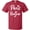Red, variant on Inktastic Paris Bonjour with Hearts in White Text T-Shirt