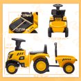 thumbnail image 2 of CoSoTower Caterpillar Licensed No Power Ride On Tractor with Shovel, Trailer, 2 of 7