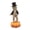 C, variant on QuickGo Dancing Mummy Figurines with Pumpkin Base, Funny Gentleman Mummy Top Hat Statue, Halloween Spooky Tabletop Decor for Party Window Display