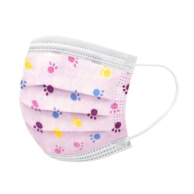 Máscaras desechables HUOGUO con estampado de dibujos animados para estudiantes (50 unidades)