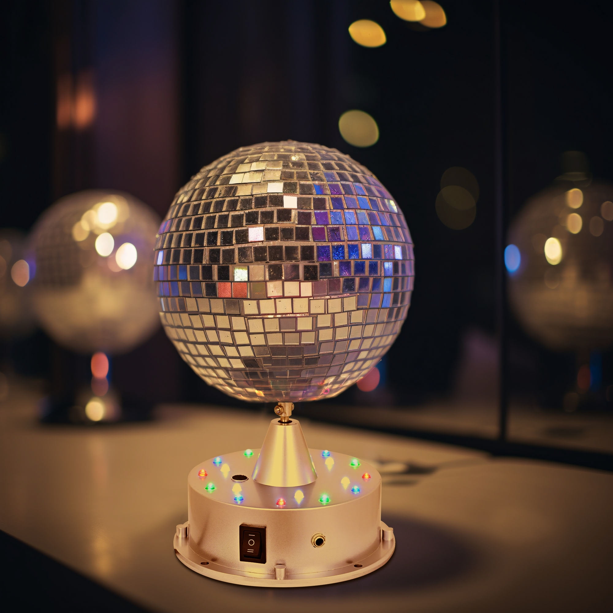 1/2/4 Packs 6 Mirror Glass Disco Ball DJ Dance Home Party Club
