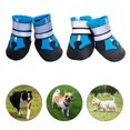thumbnail image 2 of Botas para perros antideslizantes e impermeables para exteriores, zapatos para perros medianos y grandes con suela resistente, color azul, talla XL, 2 of 5