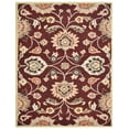 thumbnail image 5 of Rugsotic Carpets Hand Tufted Wool Eco-Friendly Area Rugs - 5'x8', Rectangle, Maroon, Modern Contemporary Design, High Pile Handmade Anti Skid Rugs for Living Room, Bed Room (K00712), 5 of 5