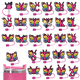 thumbnail image 4 of piezas/194 juego de moldes para hornear, animales del bosque, molde para galletas de dibujos animados, tipo de presión, herramienta para hornear galletas para el hogar, 4 of 6