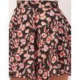 thumbnail image 5 of Moomaya Printed Mini Skirts For Women, Elastic High Waist Short A-Line Skirt, 5 of 8