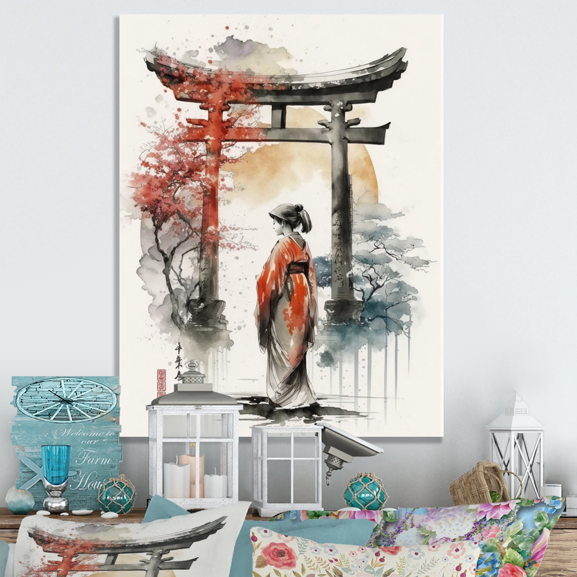Designart Asian Female I Canvas Wall Art
