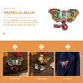 thumbnail image 2 of CIMAXIC Elephant Enamel Brooch Pin Jewelry with Rhinestones for Decoration Assorted Color Small Size,2.72"X1.89"X0.39", 2 of 5