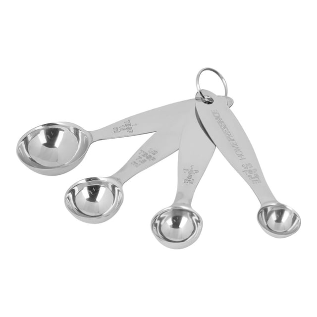 Juego de 4 cucharas medidoras Trudeau Home Presence de acero inoxidable