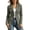 Army Green, variant on Women's Faux Suede Fringe Jacket Blazer Notched Lapel Open Front Long Sleeve Western Cowgirl Boho Casual Fall Winter Coat Cardigan Vintage 90s Black