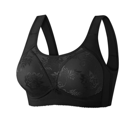 EDHITNR Bras For Women Under $10 Womens Bras No Underwire  Middle Aged And Elderly Underwear Women s Large Chest Bra Without Steel Or Sponge Breathable Plus Size Bra Up To 50% Off