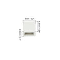 thumbnail image 2 of Unique Bargains 2.54mm Closed Short Circuit Cap Jumper Cap Blocks Connector, White 40 Pack, 2 of 4
