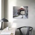 thumbnail image 3 of Nawypu Red Covered Bridge In The Winter; Canvas Wall Art Print, Countryside Artwork, 3 of 4