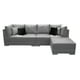 thumbnail image 2 of Sala Esquinera Modular El Bazar Store Artemis Gris Plata 230x300 cm Tela Lino nacional, 2 of 7