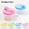 thumbnail image 3 of Milk Powder Dispensers,Formula Dispenser On The Go, Non-Spill Rotating Three-Compartment Formula Container to Go, Milk Powder Snack Container for Travel, Blue, 3 of 5