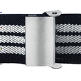 thumbnail image 4 of Buyless Fashion Kids Boys Toddler Adjustable Elastic Dress Stretch Belt with Flat Magnetic Buckle - 5099-Navy-White-Stripe, 4 of 7