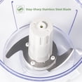 thumbnail image 3 of La Reveuse Electric Mini Food Chopper with 1.3-Cup Prep Bowl Silver, 3 of 7